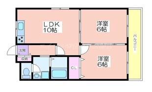 ウイングテル御崎の物件間取画像